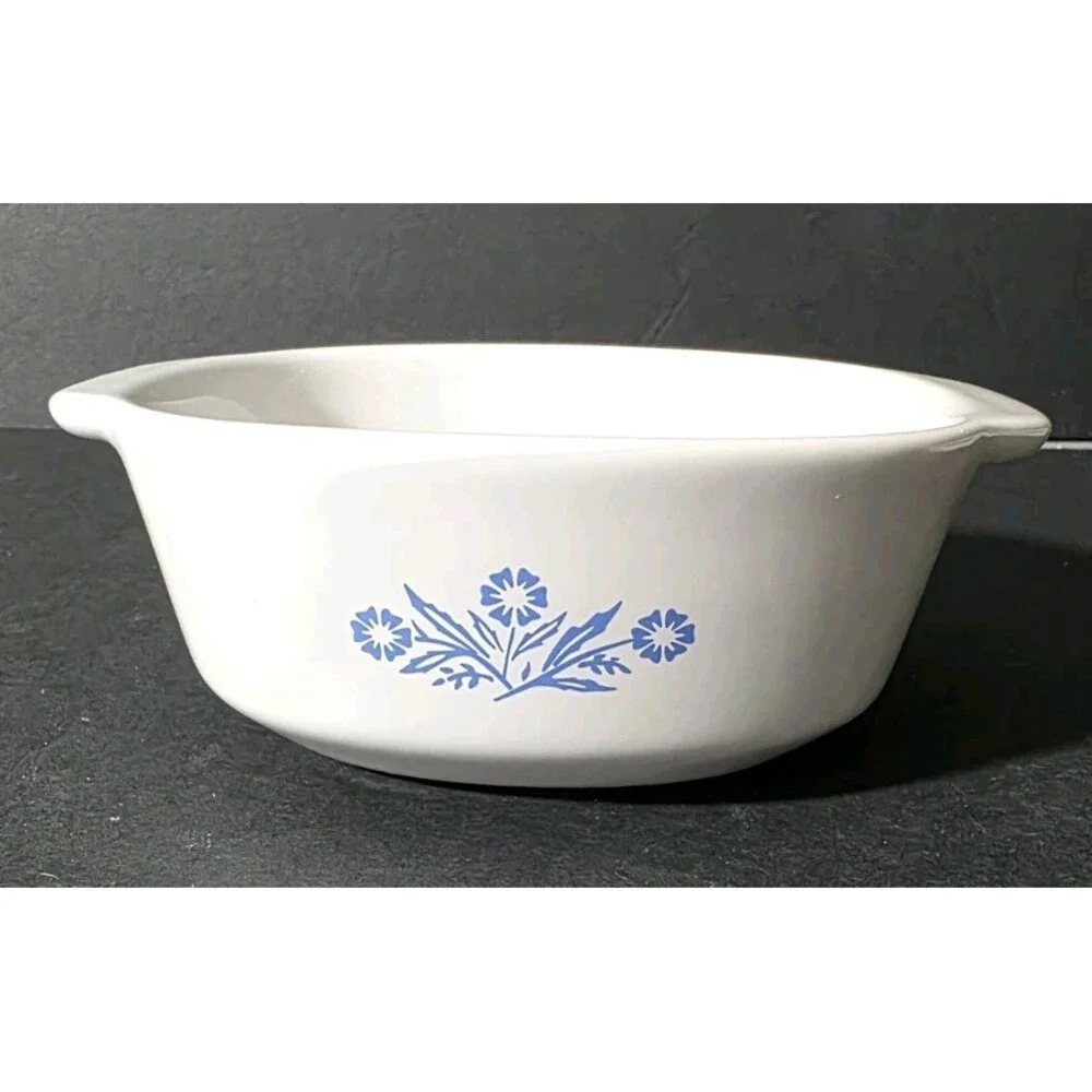 CorningWare 60th Anniversary Cornflower Blue Stoneware Casserole 1.5Qt & 20oz
